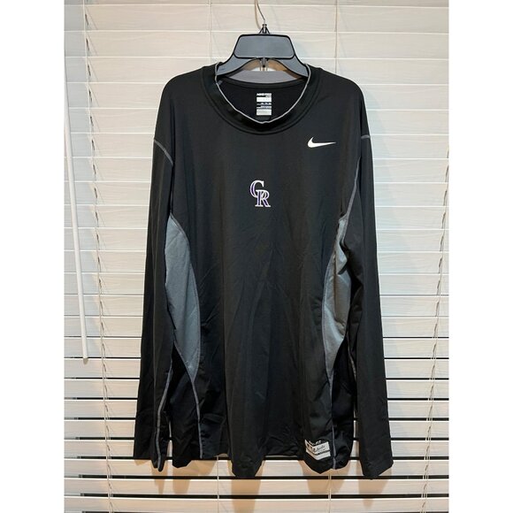 Nike Pro Baseball Colorado Rockies Long Sleeve  -‎ Size XXL - Picture 1 of 3